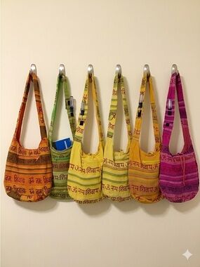 Multicolor Ethnic In Namah Shiva Print Tote Bag